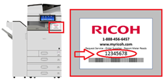 Ricoh equipment id image
